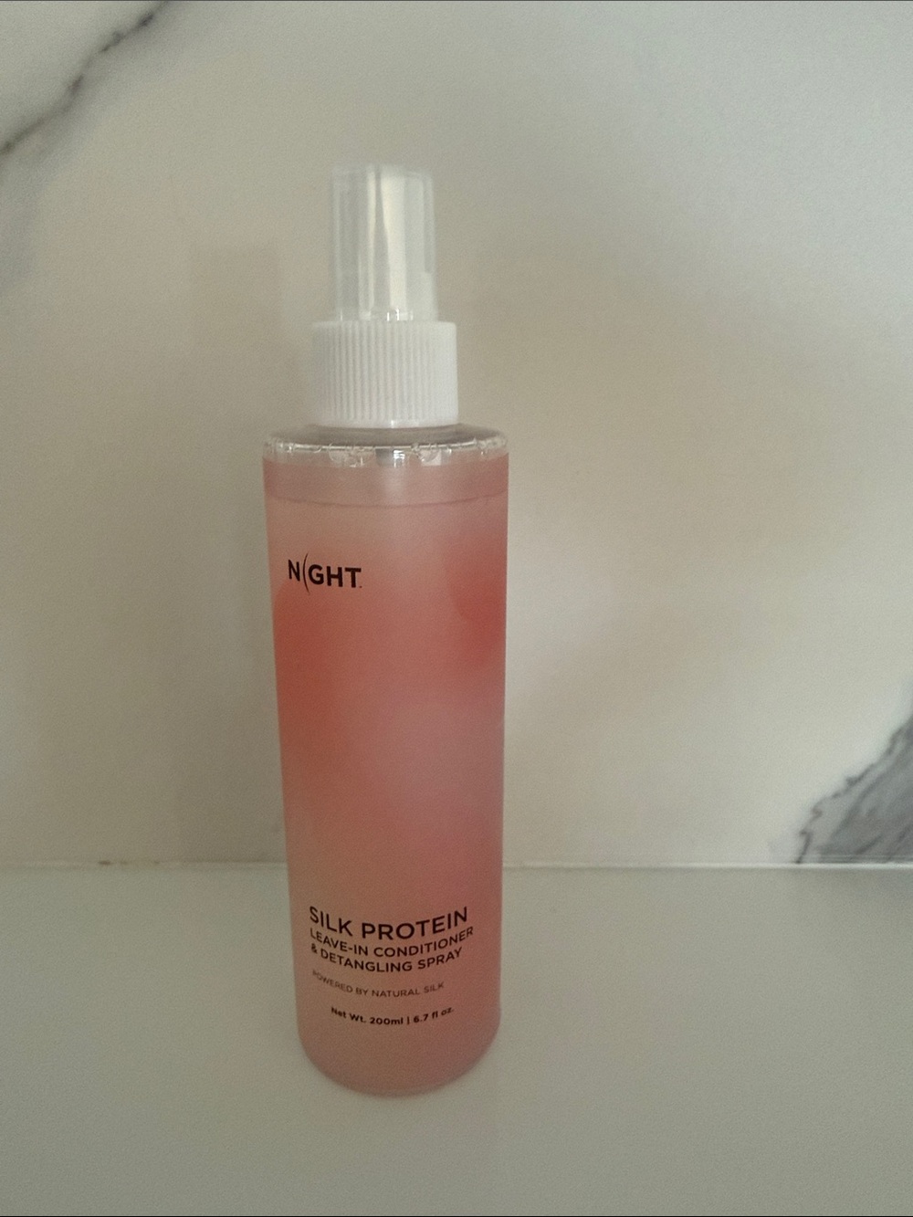 NIGHT Silk Protein Leave-In Conditioner Spray — Pink